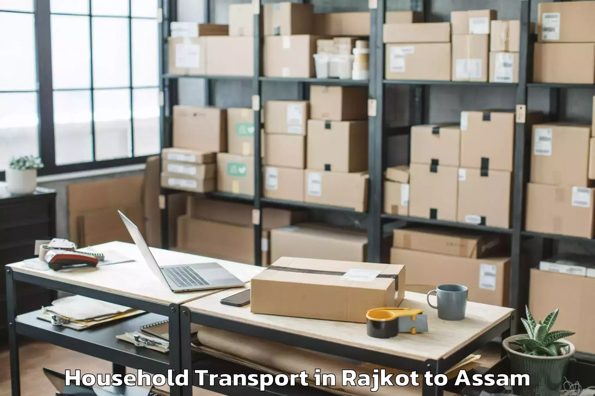 Reliable Rajkot to Bilasipara Household Transport